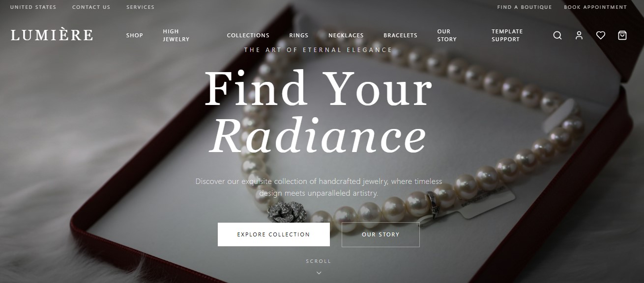 💎 Lumière Jewels™ — Luxury Jewelry Website  template preview