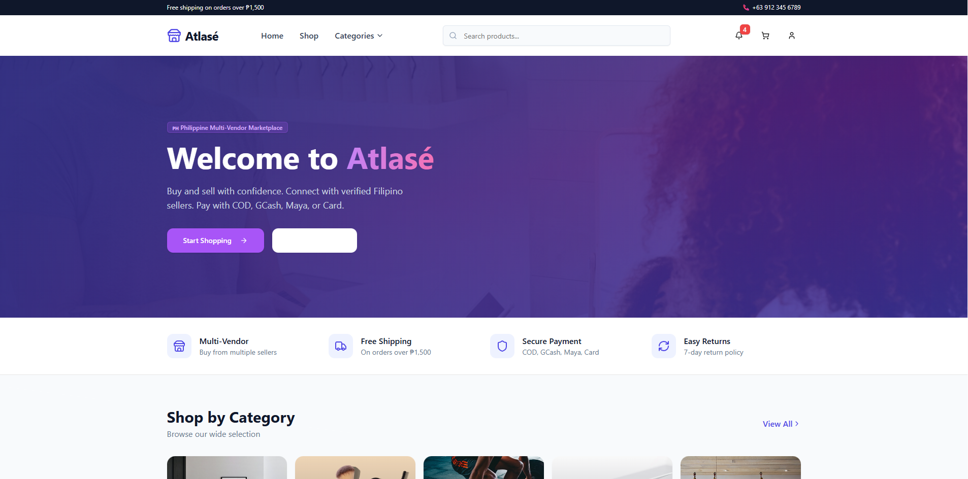 Atlasé template preview