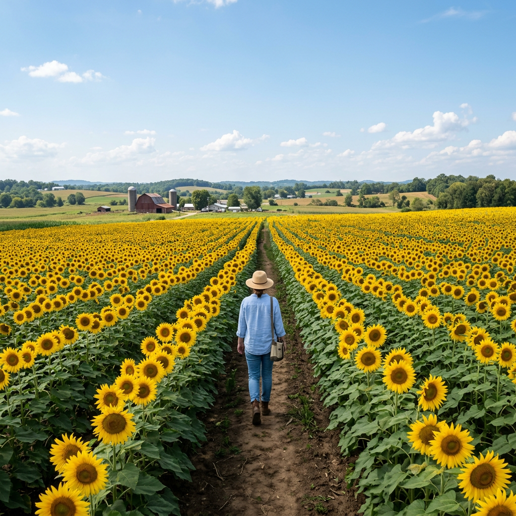 Sunflower Fields in Kentucky: Where to Find Them and When to Visit