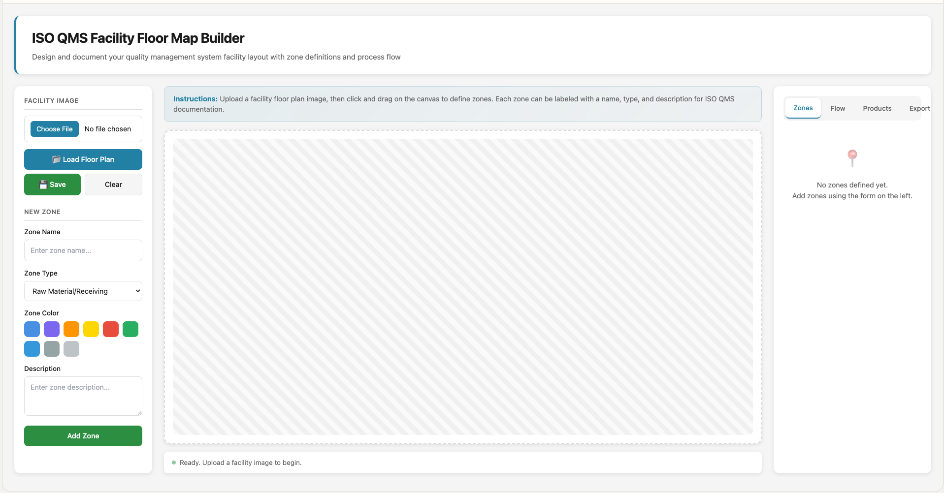 ISO Facility Map template preview