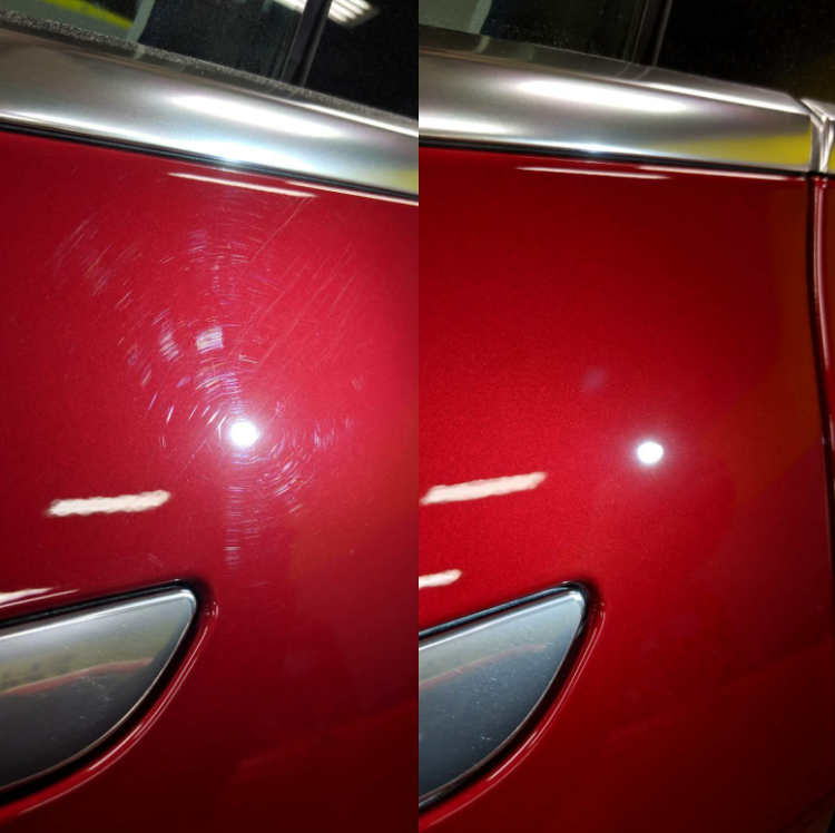 Before & After - Hologram elimination