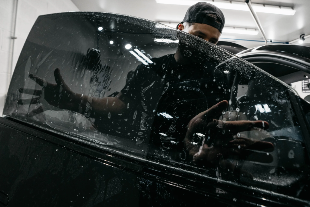 Ceramic window tint installation