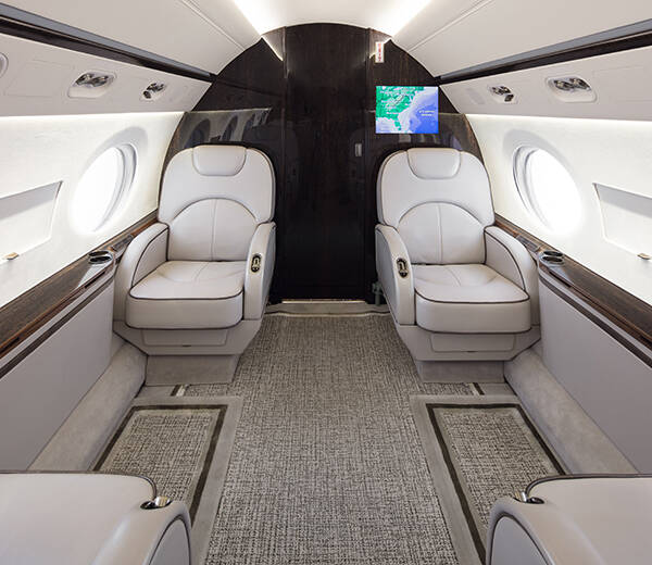 Private jet detailing at Logan