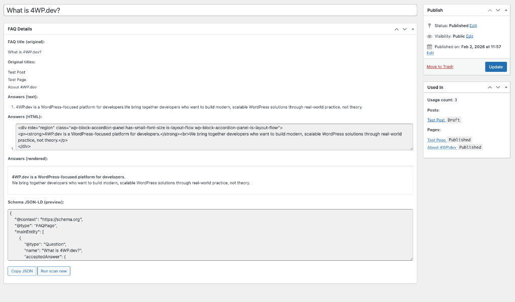Schema JSON-LD preview