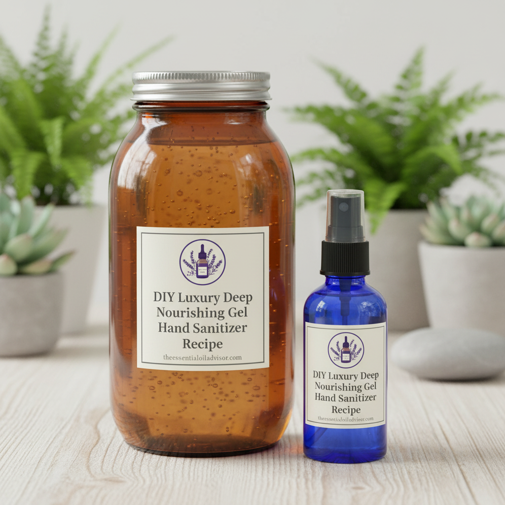 DIY Luxury Deep Nourishing Gel Hand Sanitizer Recipe