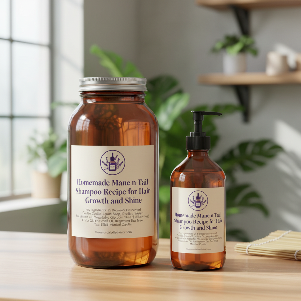 Homemade Mane n Tail Shampoo Recipe for Hair Growth and Shine