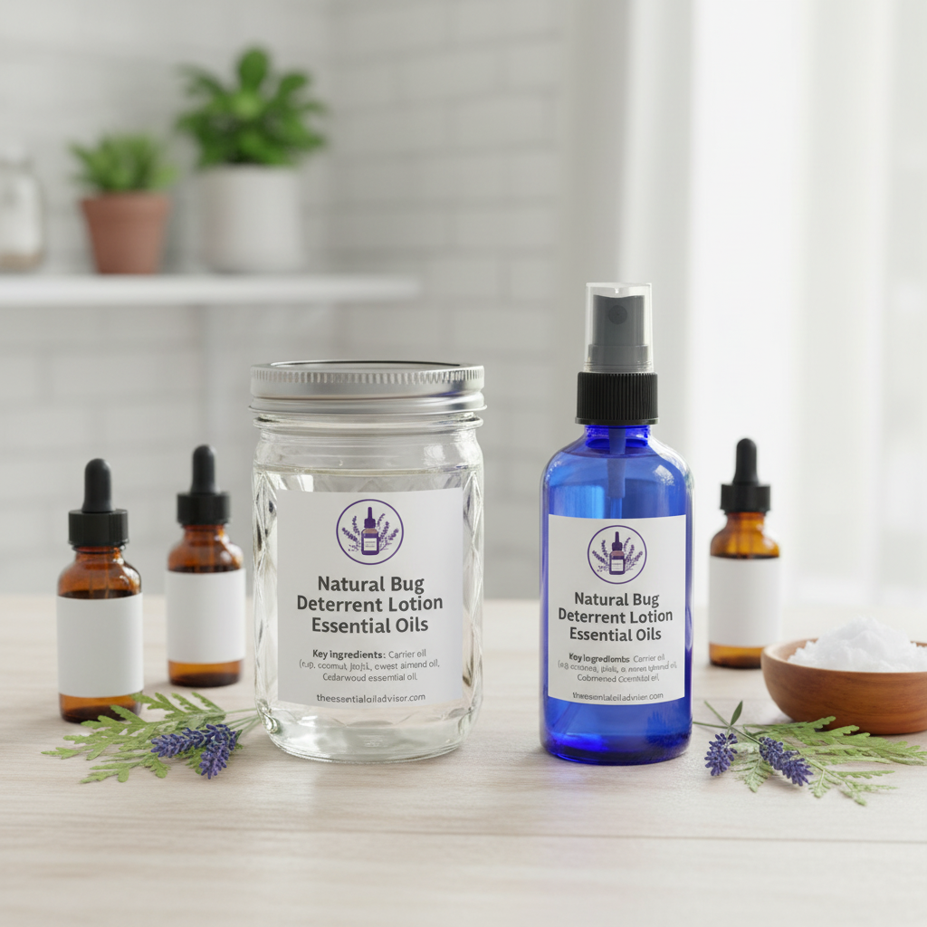 Natural Bug Deterrent Lotion Recipe Using Essential Oils