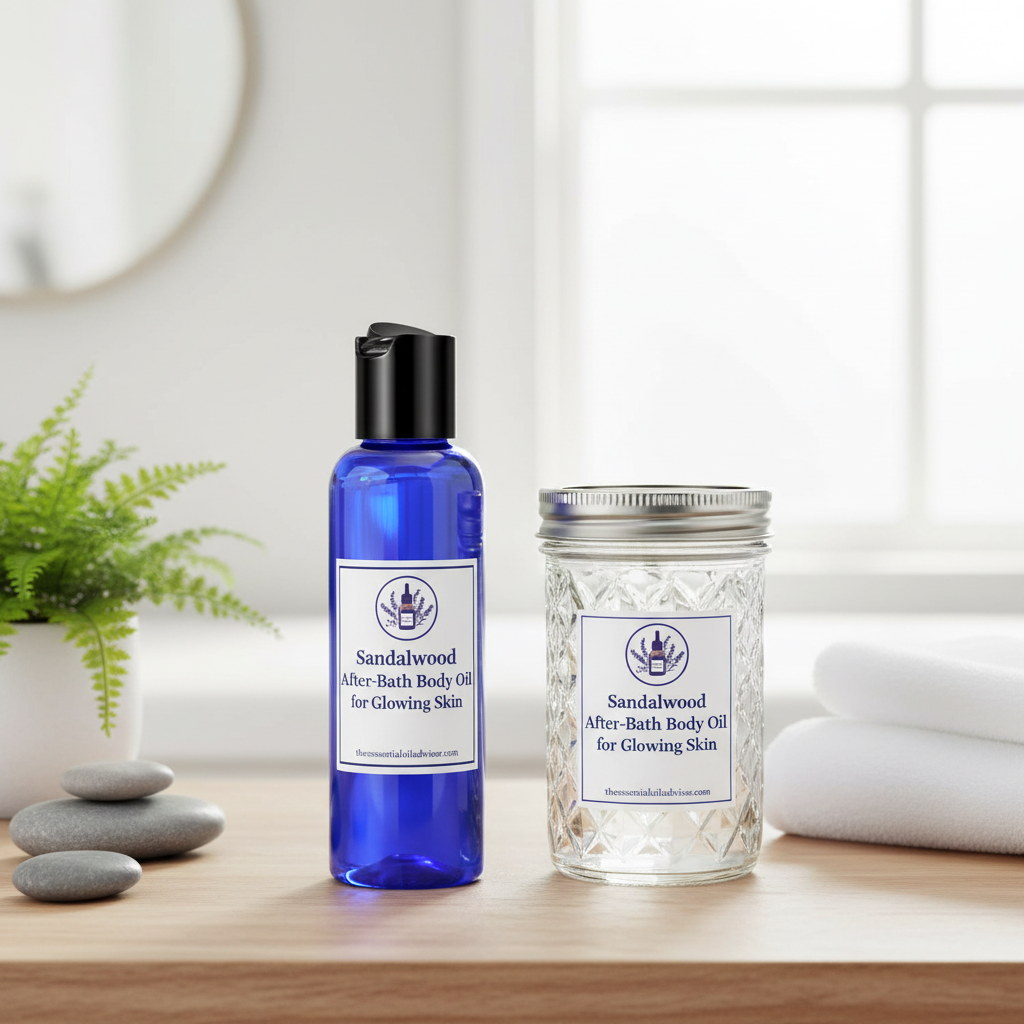 Sandalwood After-Bath Body Oil Recipe for Glowing Skin