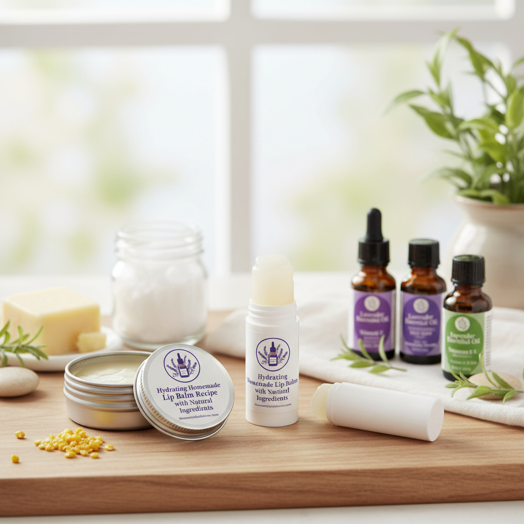 Hydrating Homemade Lip Balm Recipe with Natural Ingredients