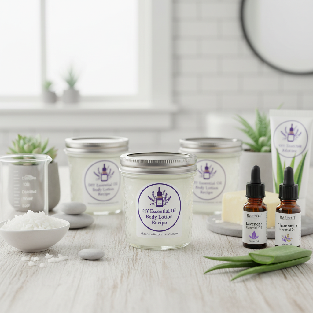 DIY Essential Oil Body Lotion Recipe