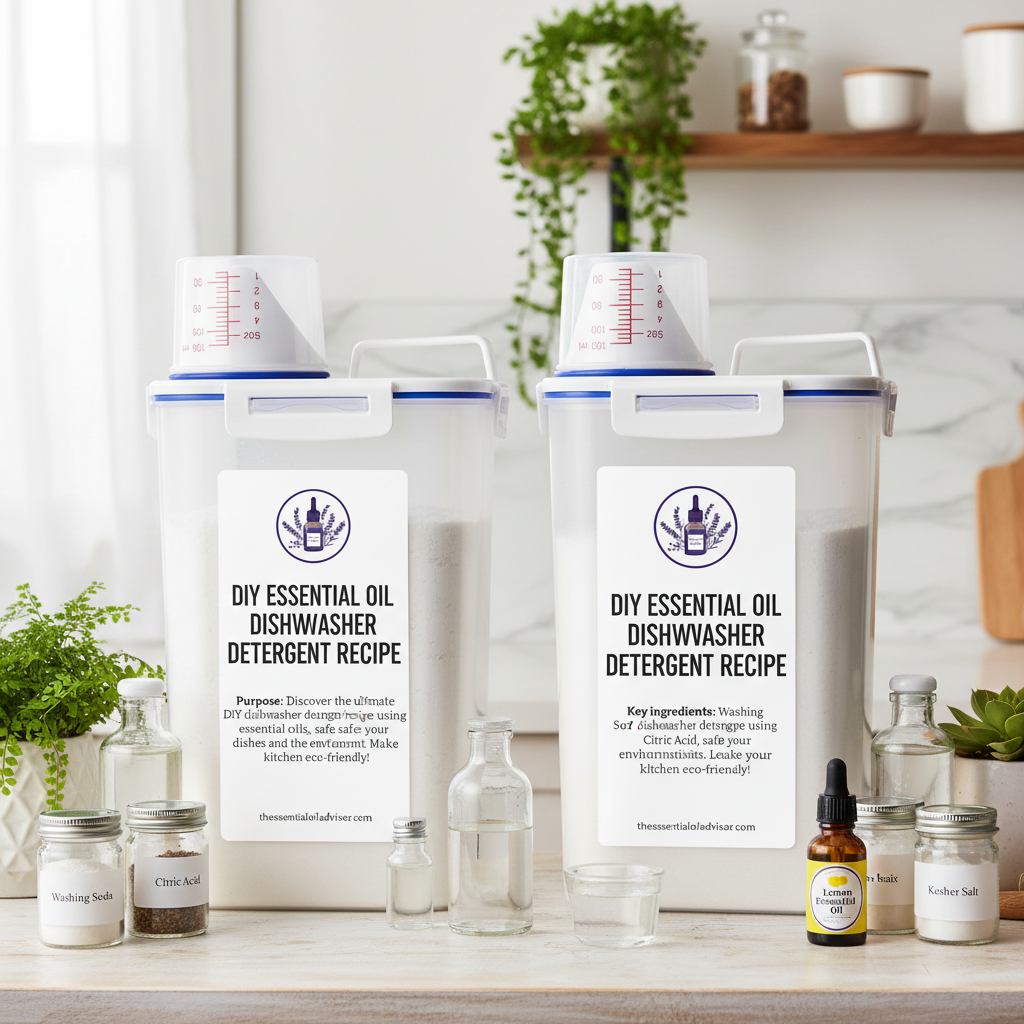 DIY Essential Oil Dishwasher Detergent Recipe