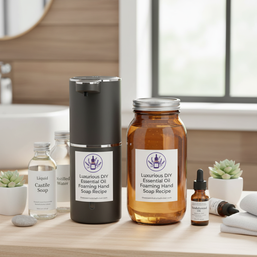 Luxurious DIY Essential Oil Foaming Hand Soap Recipe
