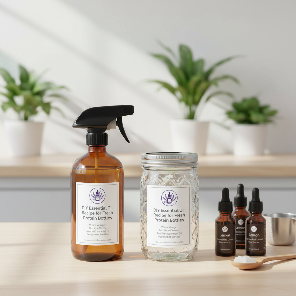 DIY Essential Oil Recipe for Fresh Protein Bottles