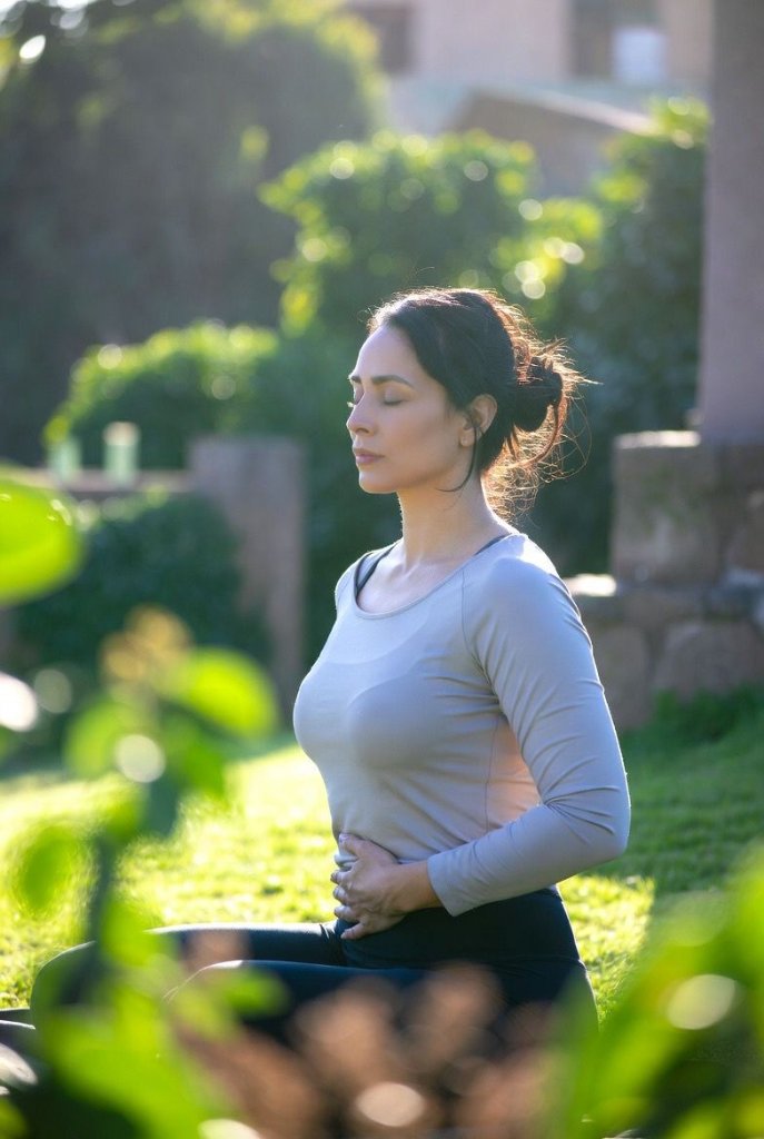 Mindfulness and meditation coaching at home Qatar - breathwork wellness session Doha - mental wellness training The Wellbeing Hub