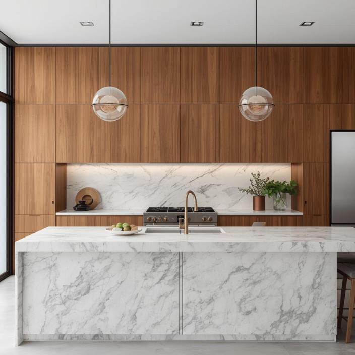 Custom kitchen millwork with premium craftsmanship