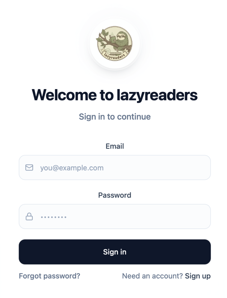 Login-Seite
