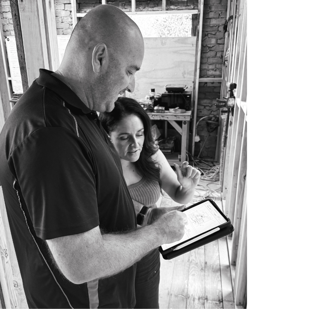 Sam and Danielle from Bearwood Building Inspections - licensed master builder and operations manager