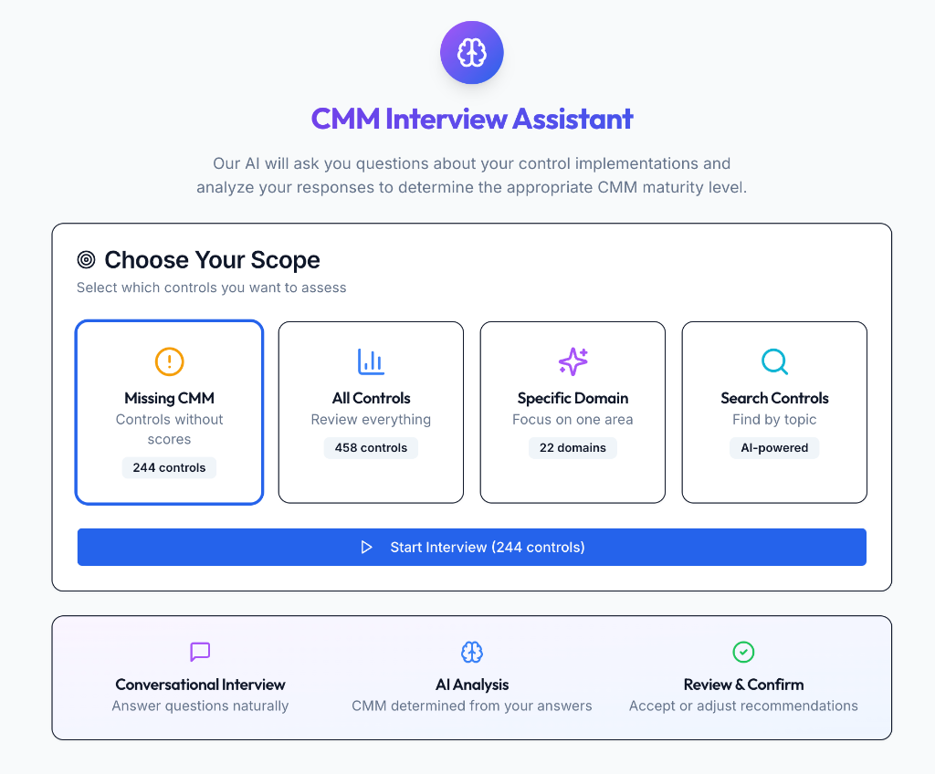 AI CMM Interview Assistant