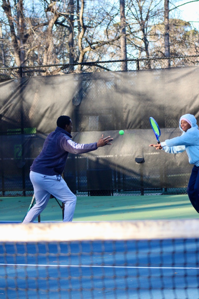 Professional tennis coach providing structured youth tennis training in Roswell, Georgia