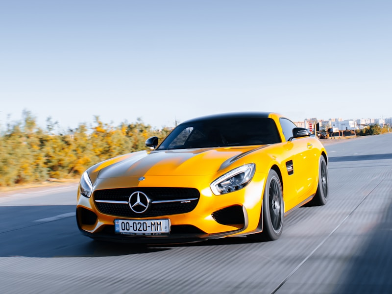 Luxury sports car ready for rental