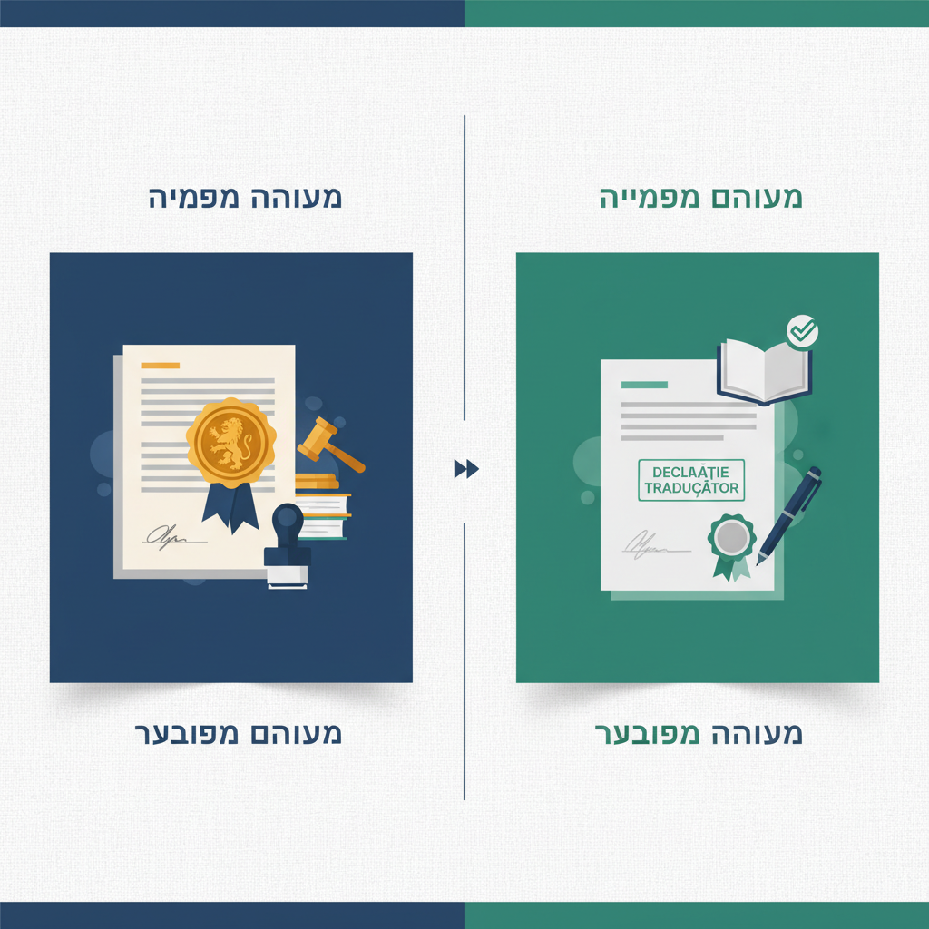 ההבדל בין תרגום נוטריוני לבין אישור הצהרת מתרגם במסמכים ברומנית - מידע נוסף מדריך ההבדל בין תרגום נוטריוני לבין אישור הצהרת מתרגם במסמכים ברומנית