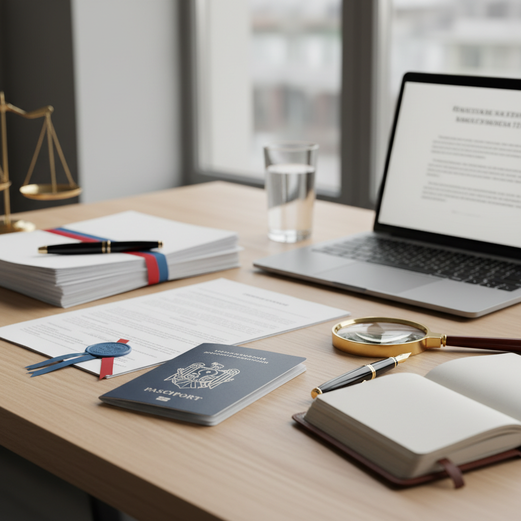 הוצאת דרכון מולדובי: רשימת המסמכים שחייבים תרגום נוטריוני לרומנית. (מאמר ליבה שמפרט את הדרישות הבסיסיות). - תמונת המחשה מקצועית המציגה את נושא המאמר