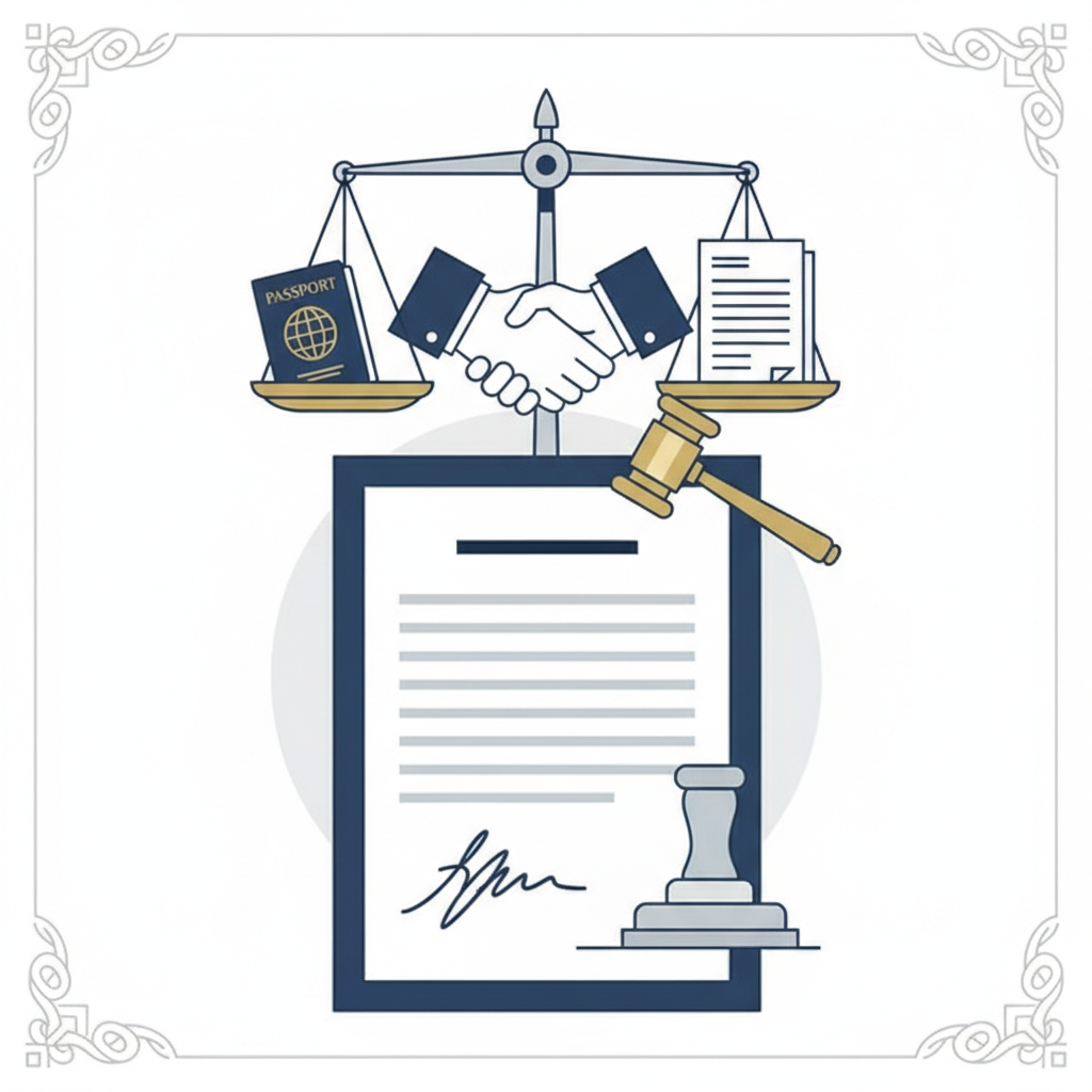 נוטריון רומני לאימות חתימה על הצהרת ויתור אזרחות או זכויות. - הדרכה ויזואלית איור הסבר מפורט הממחיש את התהליך של נוטריון רומני לאימות חתימה על הצהרת ויתור אזרחות או זכויות. עם דגשים ויזואליים