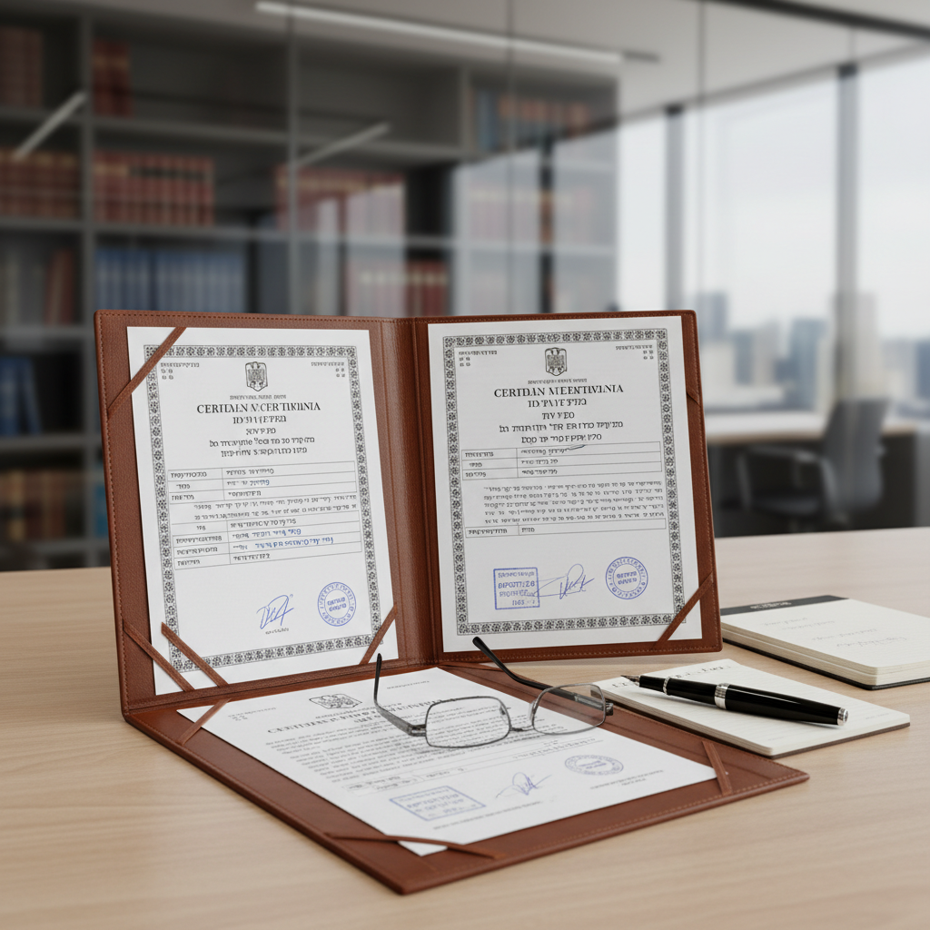 רישום נישואין בישראל: תרגום נוטריוני של תעודת נישואין מרומניה והאפוסטיל המצורף. (מדריך לזוגות שנשאו ברומניה ומבקשים להירשם בארץ כנשואים). - תמונת המחשה מקצועית המציגה את נושא המאמר