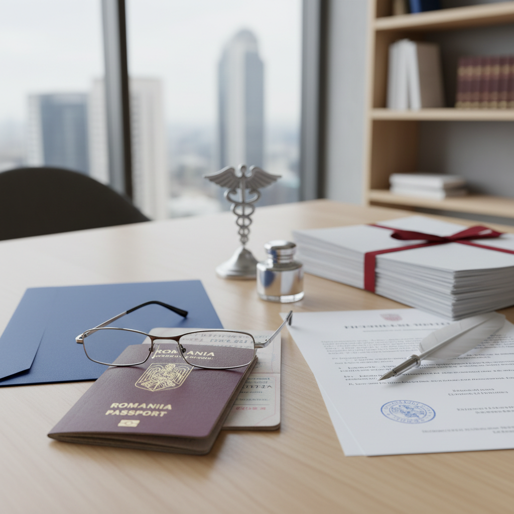 חידוש דרכון רומני פג תוקף: האם נדרש תרגום נוטריוני מחדש? - כל המידע החשוב חידוש דרכון רומני פג תוקף: האם נדרש תרגום נוטריוני מחדש? - תמונת המחשה מקצועית המציגה את נושא המאמר