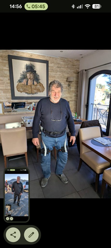 Utilisation de l'exosquelette à domicile