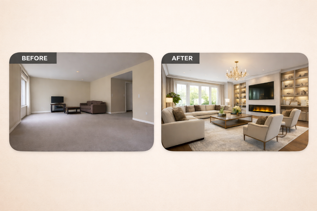 House/Condo Living Room — Transformation