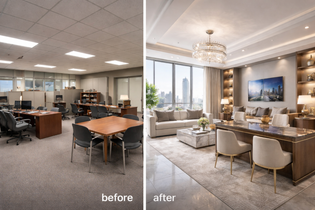 Commercial Office - Luxury Restaging Transformation