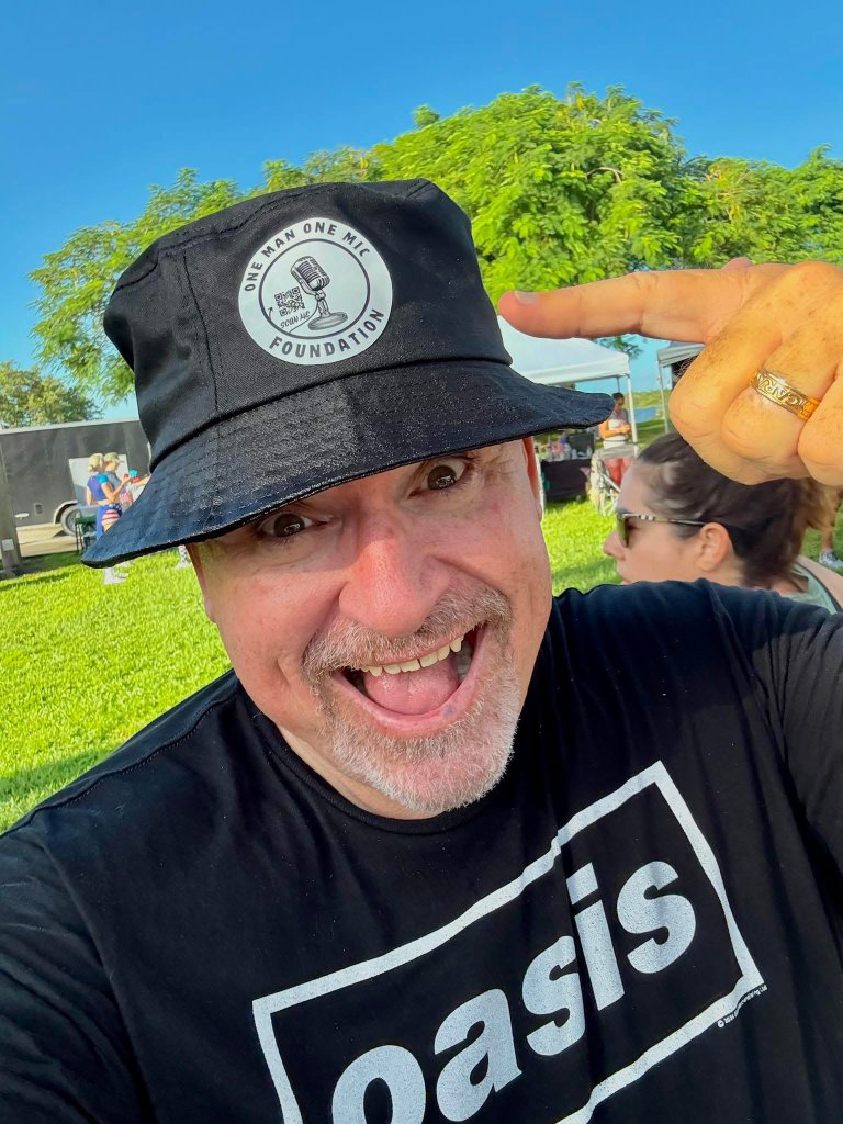 Scott McLean recording VetsConnection Podcast