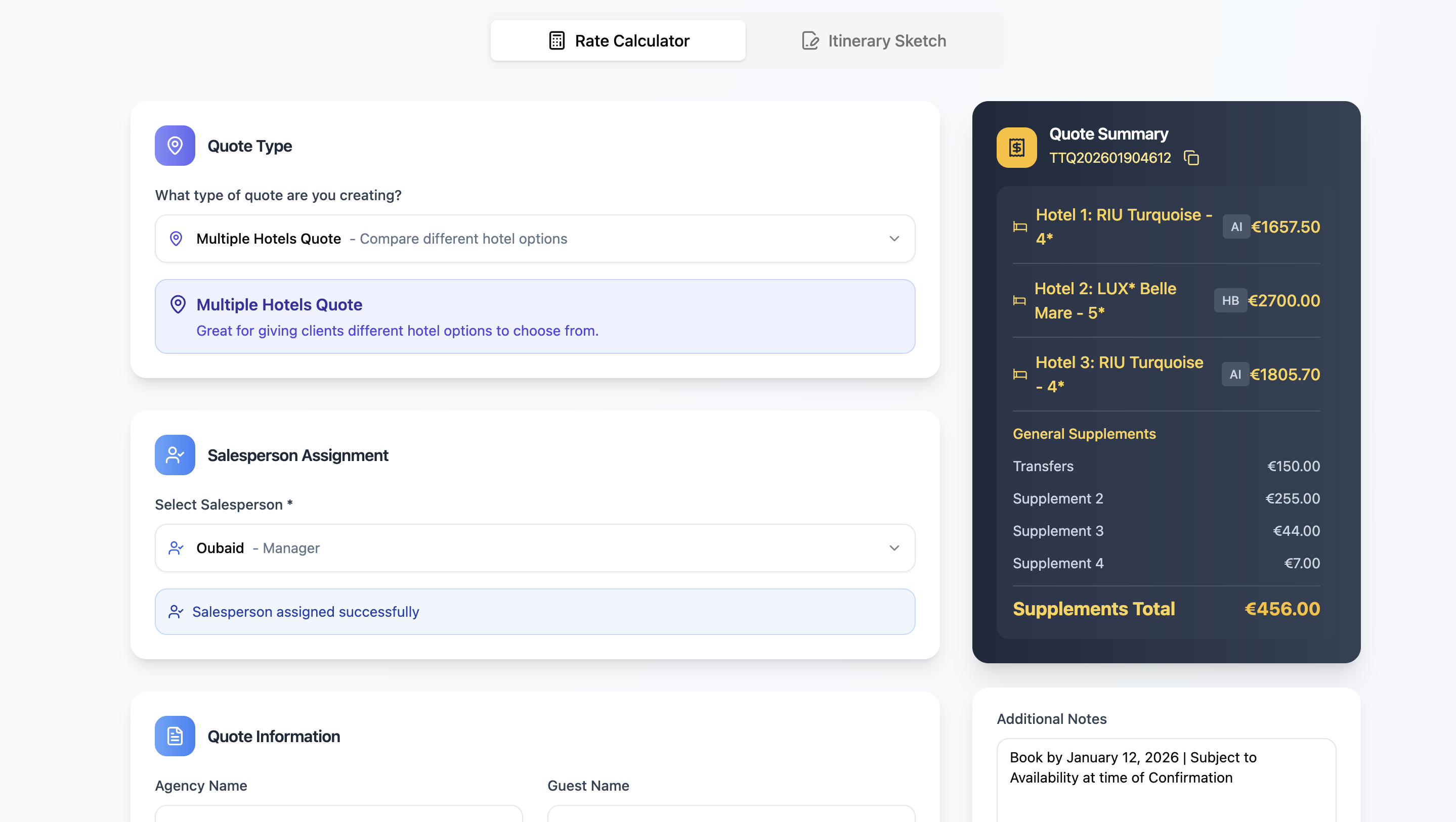 DMC Rate Pro App template preview