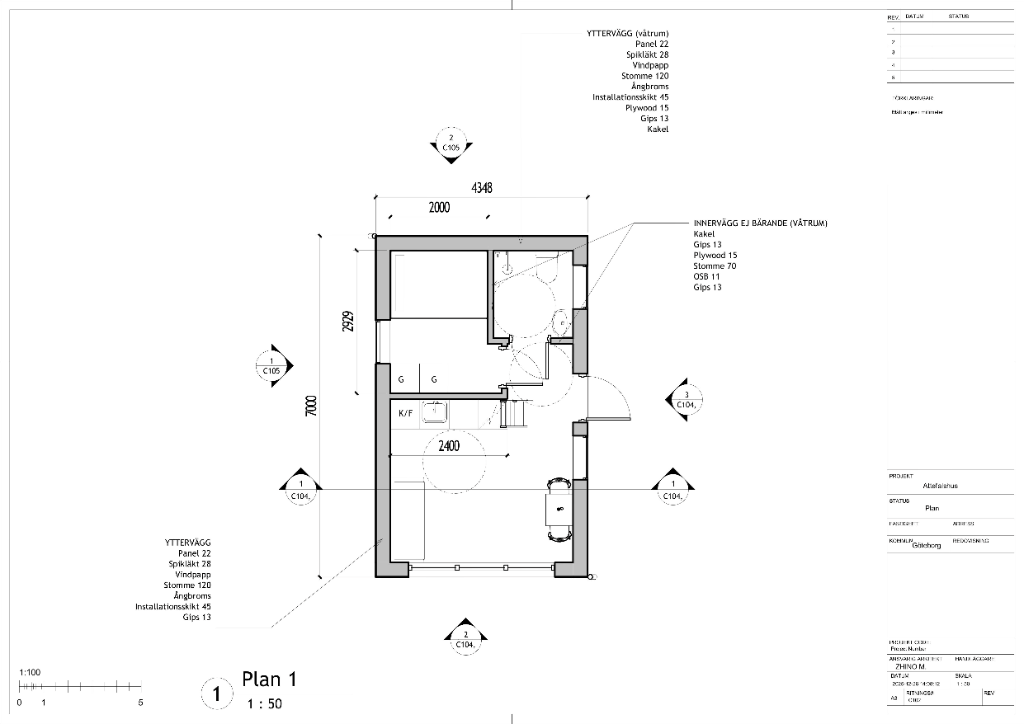 Plantegning Studio