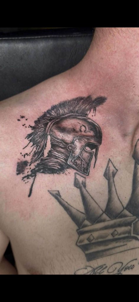 Spartan helmet chest piece