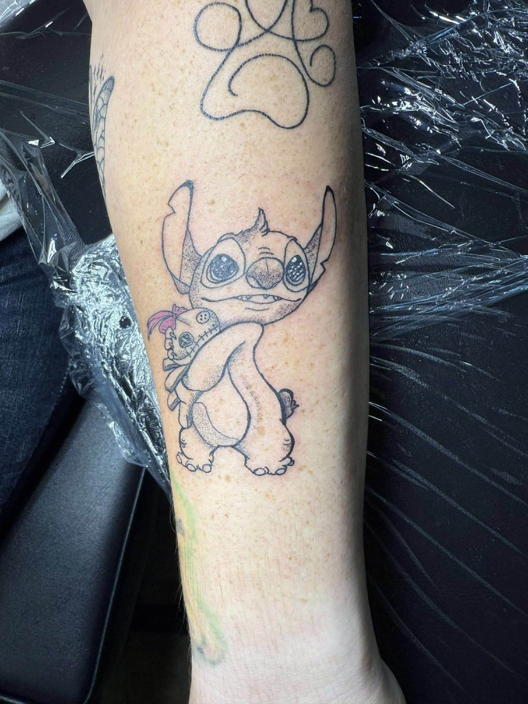 Stitch with paw print