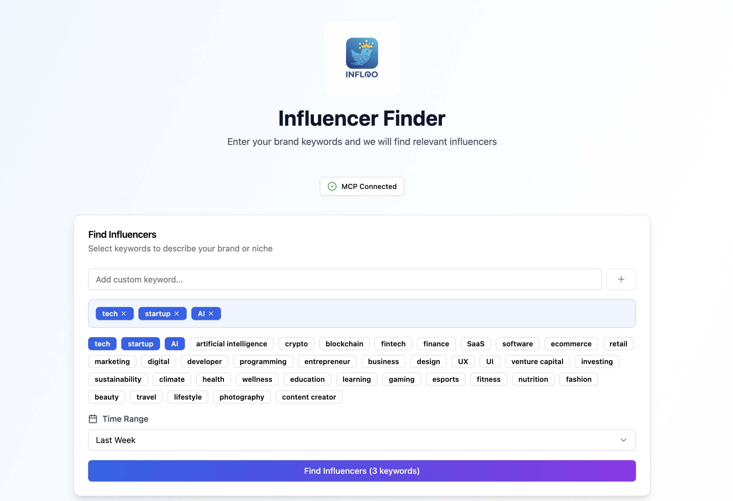Xpoz - Influencer finder template preview