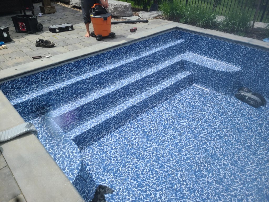 Pool liner installation
