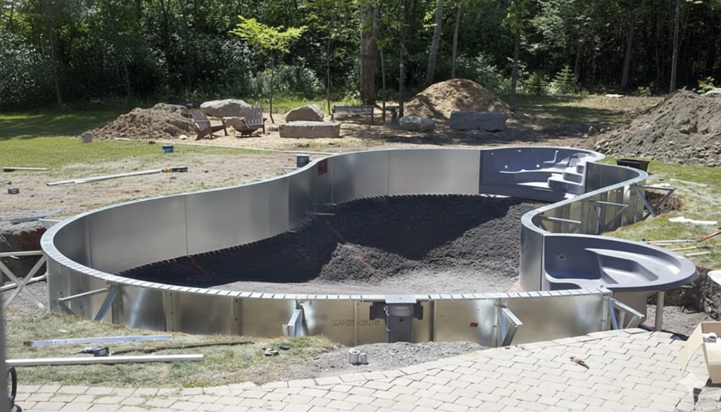 Steel Pool Kits installation