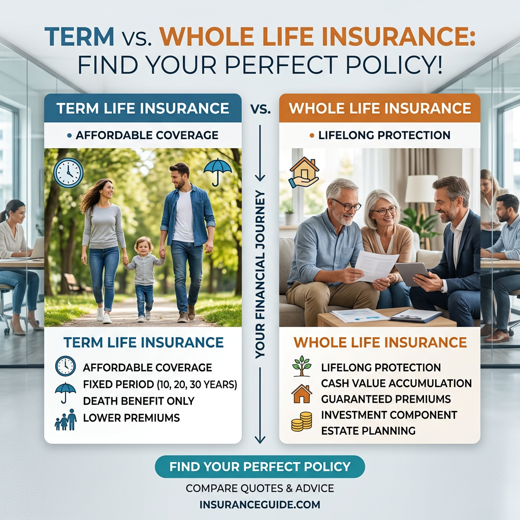 "Term vs. Whole Life Insurance: Find Your Perfect Policy!"