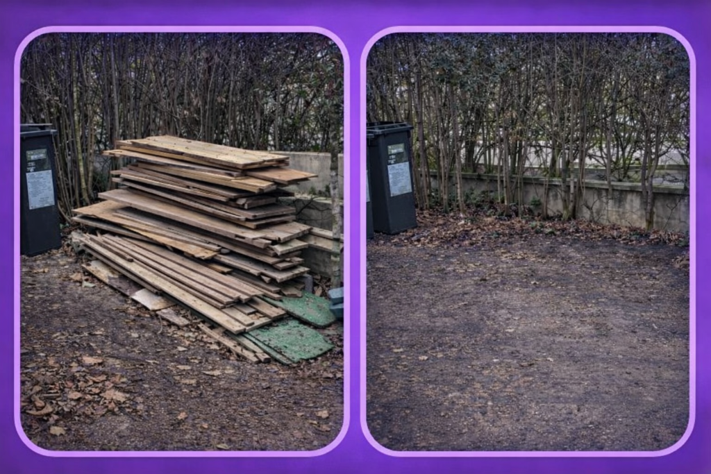 Construction Rubbish Removal London - Before and After Rubbish Removal Results