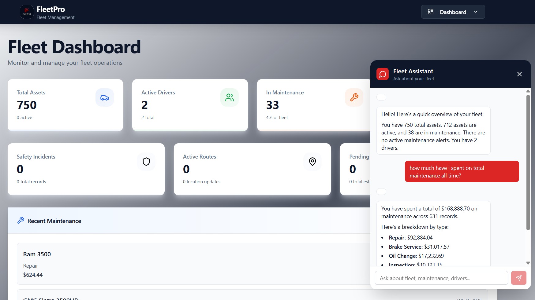 FleetPro Basic template preview