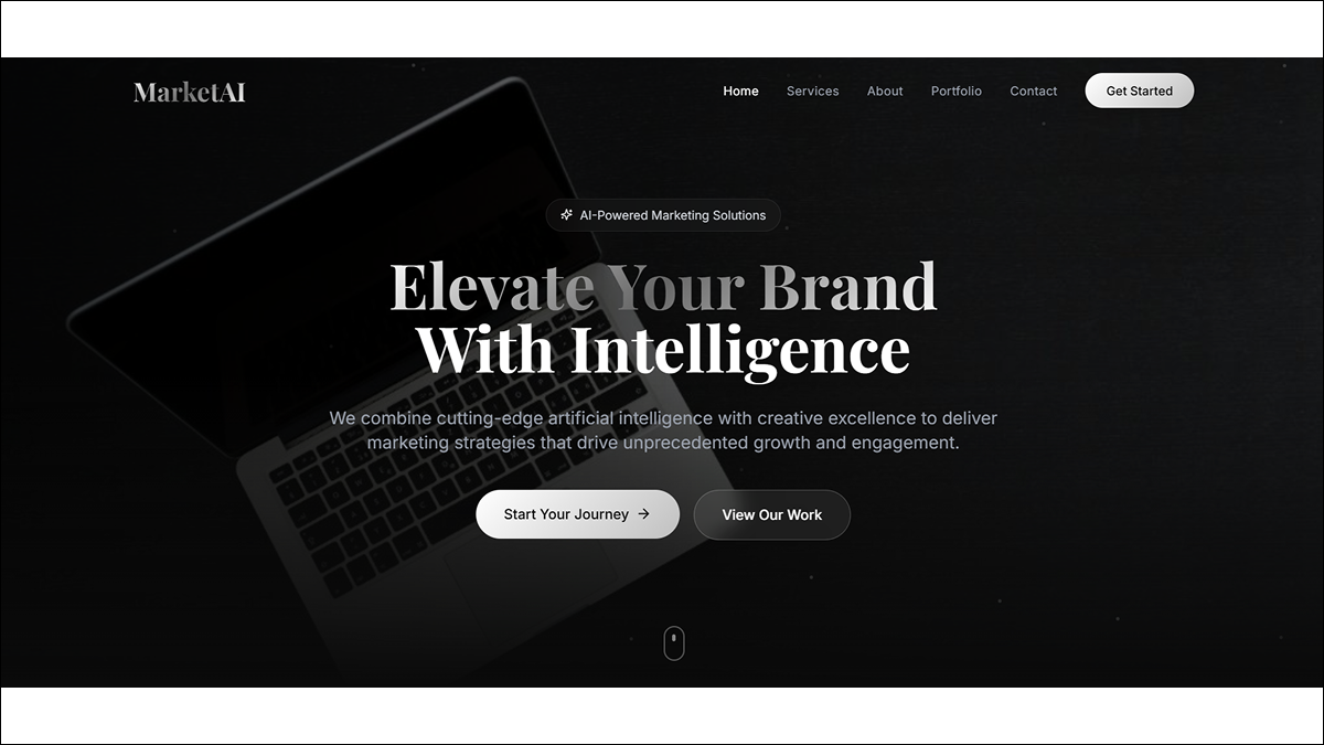 MarketAI - AI Marketing & Growth Platform template preview