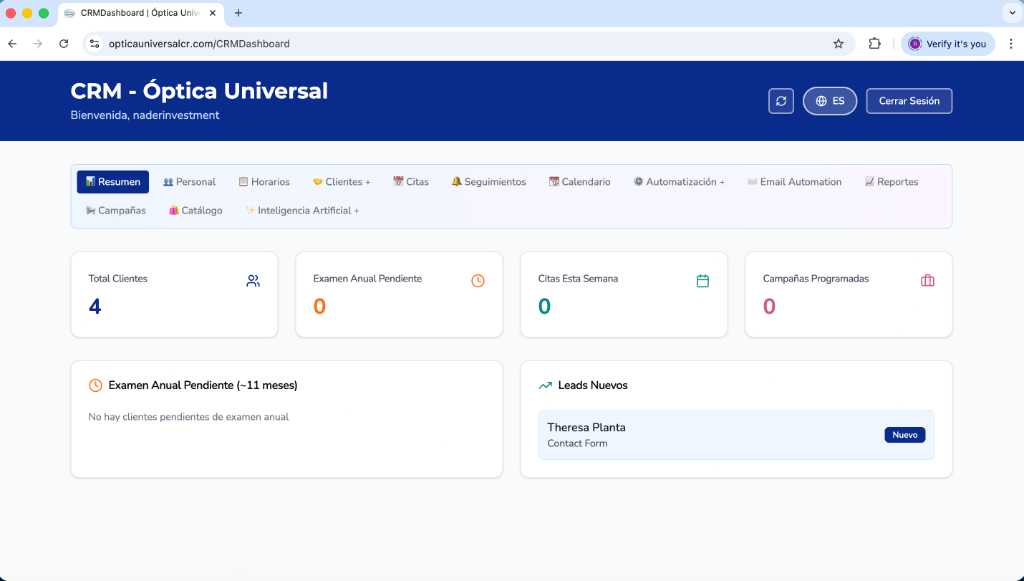 AI-Powered CRM Dashboard