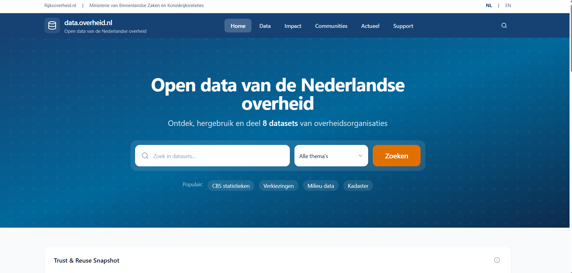 Open Data Portal NL EPA  template preview