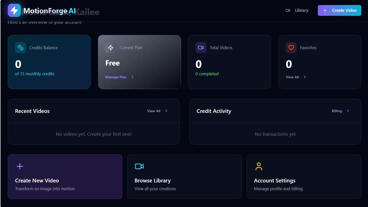 Motion Forge AI template preview