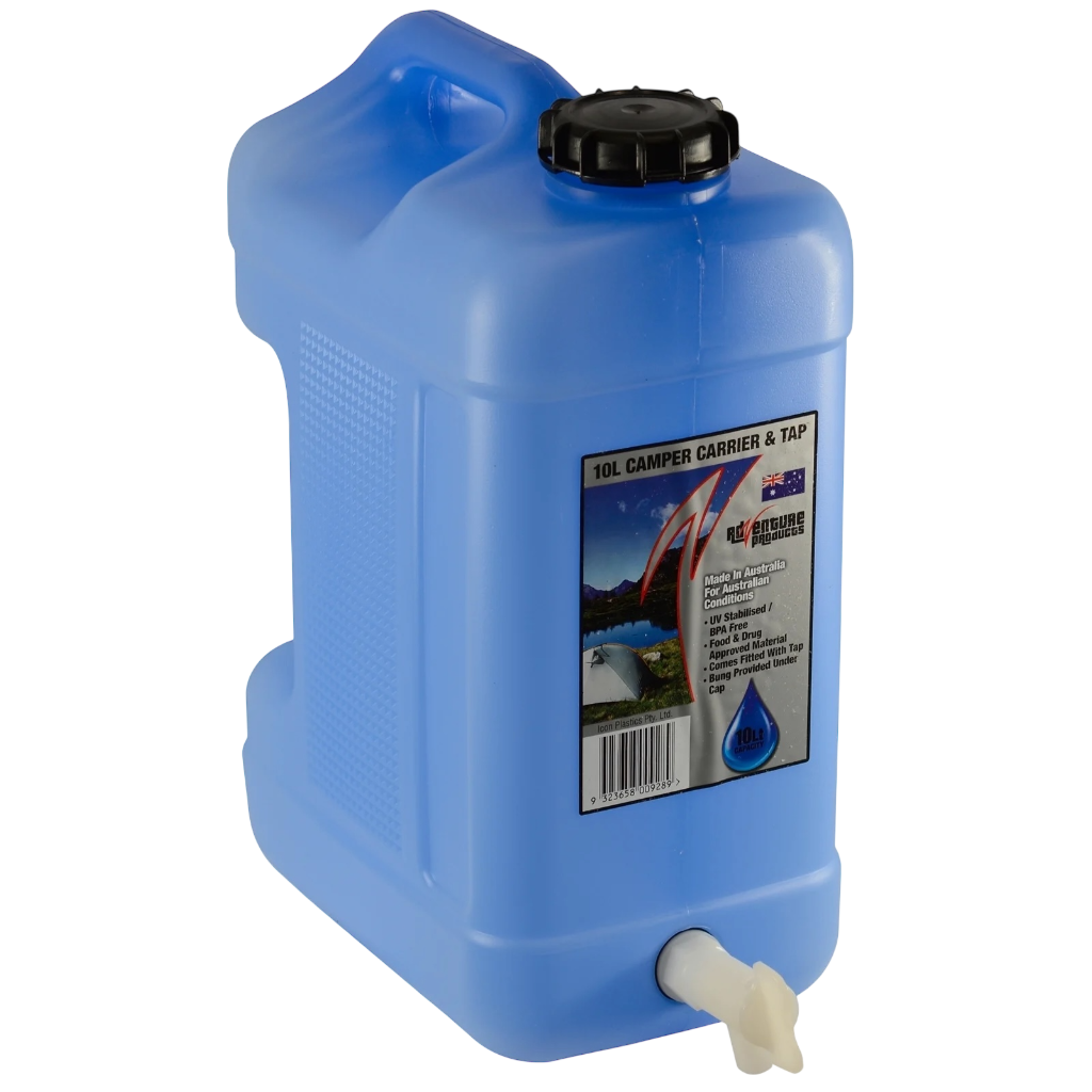 AdVenture Products 10L Blue Tint Camper Carrier With Tap