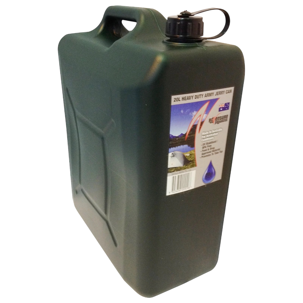 AdVenture Products 20L Army Green Heavy Duty Jerry Can With Bung