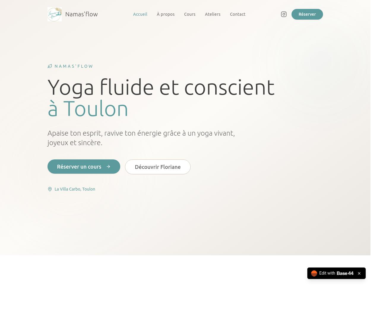 Template site Namas Flow template preview
